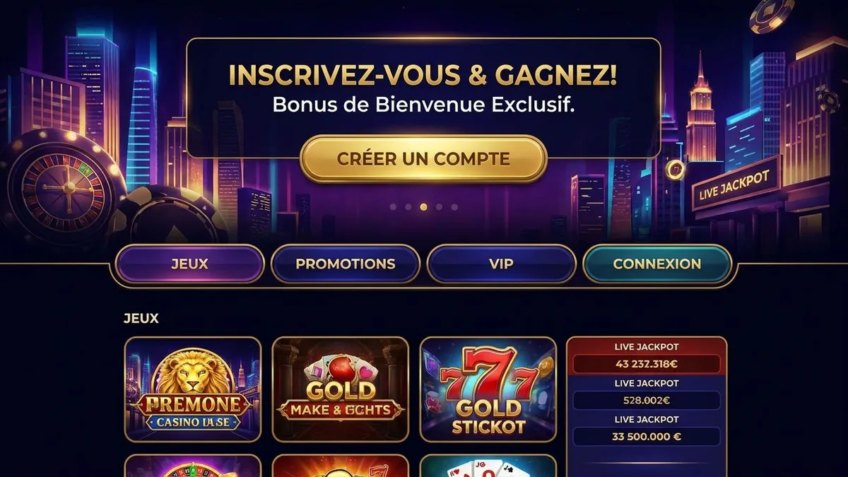 Inscription avec bonus